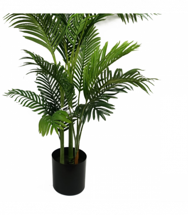 180cm Artificial Palm Tree Extra Large Silver Metal Planter