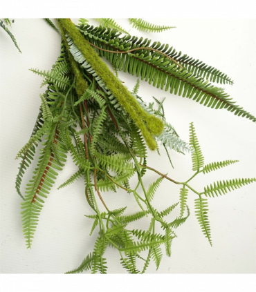 Artificial Trailing Hanging Fern Garland Green Plastic 180cm Realistic