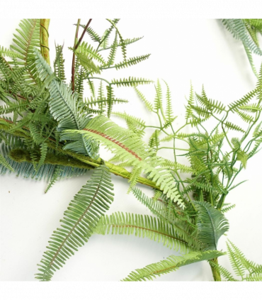 Artificial Trailing Hanging Fern Garland Green Plastic 180cm Realistic