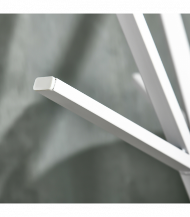 180cm Coat Rack Metal Clothes and Scarves Hat Hanger Hall Tree 9 Hooks-White