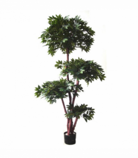 180cm Fire Retardant Lychee Ball Tree with 3774 Leaves and Natural Trunk