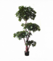 180cm Fire Retardant Lychee Ball Tree with 3774 Leaves and Natural Trunk