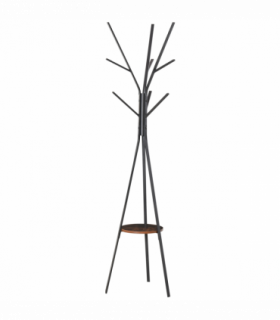 Coat Rack Metal Brown 180cm Free Standing Coat Rack Shelf Holder Hat Hanger