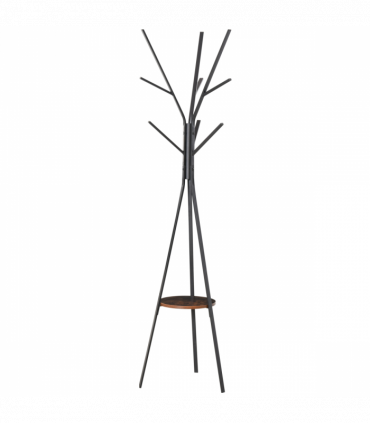 Coat Rack Metal Brown 180cm Free Standing Coat Rack Shelf Holder Hat Hanger