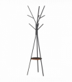 Coat Rack Metal Brown 180cm Free Standing Coat Rack Shelf Holder Hat Hanger