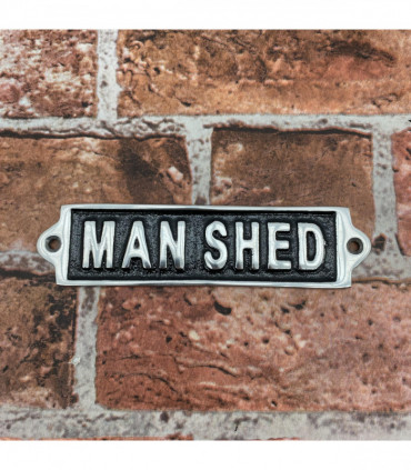 18CM MAN SHED WALL SIGN