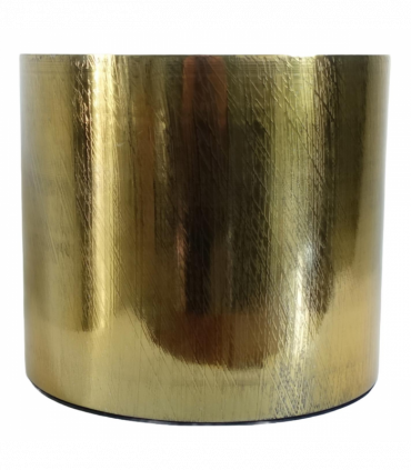 18cm Gold Etched Metal Planter by Leaf