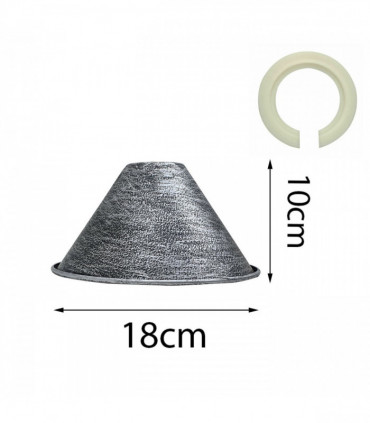 18mm x 10mm Large Easy Fit Pendant Light Shade Metal Lampshade Wall Lamp