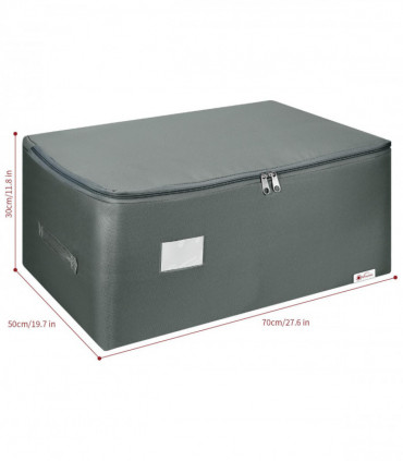 1pk Storage Bags Organiser 105L Capacity Underbed Moving Bag - Dark Grey