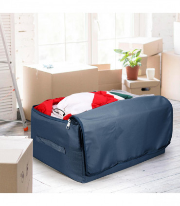 1pk Storage Bags Organiser 105L Capacity Underbed Moving Bag Blue