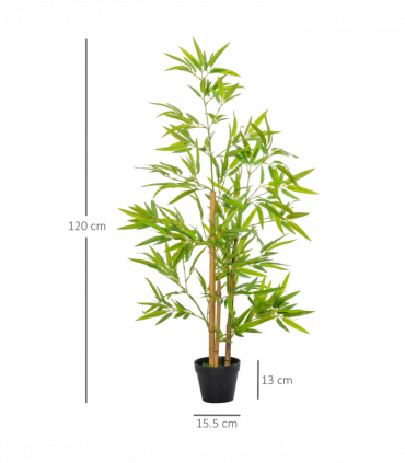 Artificial Bamboo Trees Green 15.5 x 120Hcm Decorative Plant Indoor/Outdoor
