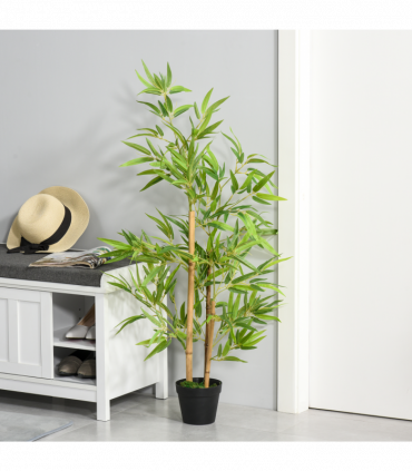 Artificial Bamboo Trees Green 15.5 x 120Hcm Decorative Plant Indoor/Outdoor