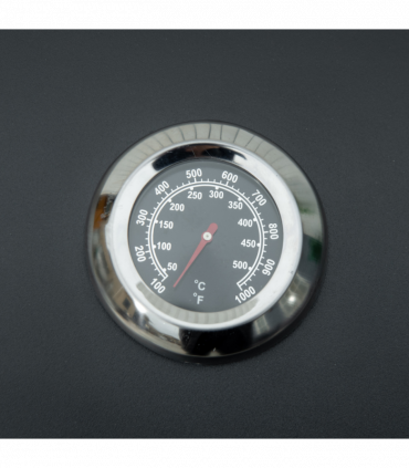 2 Burner Gas BBQ Grill Portable Folding Tabletop Barbecue Lid Thermometer Black