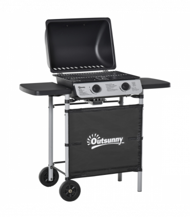 2 Burner Gas Barbecue Grill Propane Gas BBQ 5.6 kW