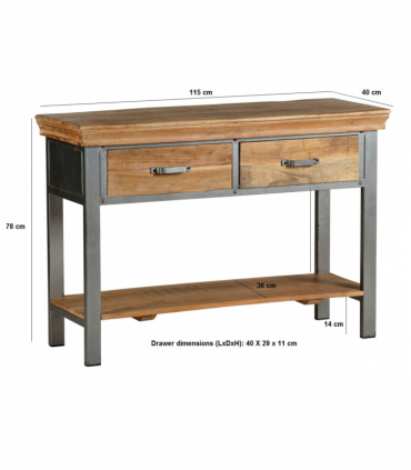 2 Drawer Console Table