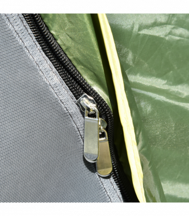 POP-UP TENT: Green 190T Polyester 140H x 210L x 210Wcm Camping Festival Hiking