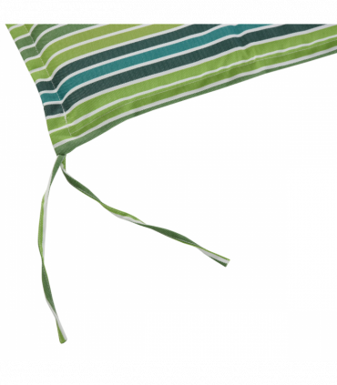 2 PCS Patio Bench Swing Chairs Garden Chairs 2 Seat Cushion Mat Strips Green