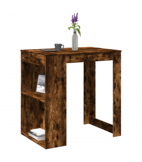 vidaXL Bar Table Smoked Oak102x70x103.5 cm Engineered Wood