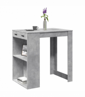 vidaXL Bar Table Concrete Grey 102x70x103.5 cm Engineered Wood