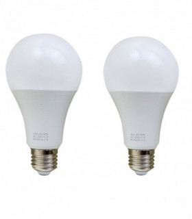 2 Pack 15W E27 Screw LED Light GLS bulbs, Energy Saving Edison  Cool White 6000K non dimmable lights