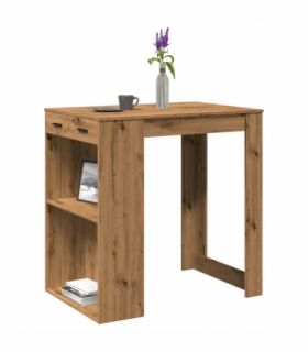 vidaXL Bar Table Artisian Oak 102x70x103.5 cm Engineered Wood
