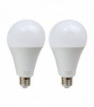 2 Pack 25W E27 Screw LED Light GLS bulbs, Energy Saving Edison  Cool White 6000K non dimmable lights