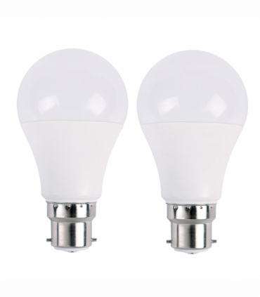 2 Pack 5W B22 Screw LED Light GLS bulbs, Energy Saving Edison  Cool White 6000K non dimmable lights