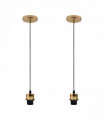 Pendant Light Kit 2 Pack Industrial French Gold Pendant Light Fitting