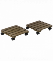 2 Pack Plant Stand with Wheels, Flowerpot Holder