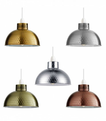 Metal Dome Shape Lamp Shade 26cm Yellow Brass Pendant Large Light Shades