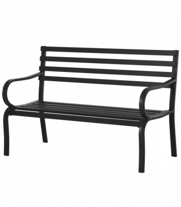 2 Seater Bench Garden Furniture Outdoor Metal Loveseat Seat