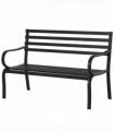 2 Seater Bench Garden Furniture Outdoor Metal Loveseat Seat