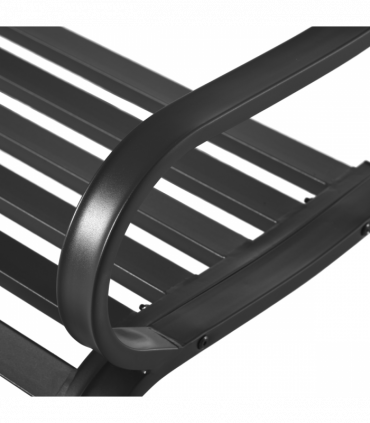 2 Seater Bench Garden Furniture Outdoor Metal Loveseat Seat