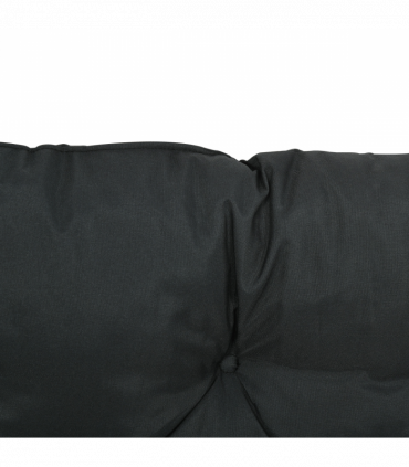 Polyester Black 98L x 100W x 8D cm 2 Seater Garden Bench Cushion Outdoor Seat