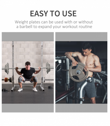 2" Olympic Weight Plates Sets for StrengthTraining w/ Weight 2 x 5kg, 2 x 2.5kg