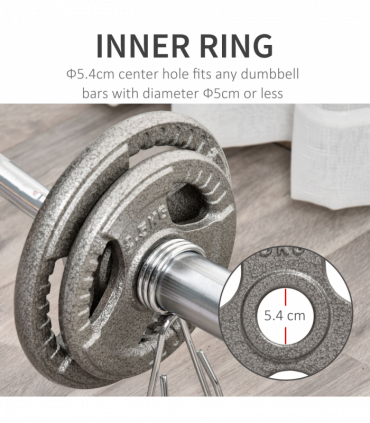 2" Olympic Weight Plates Sets for StrengthTraining w/ Weight 2 x 5kg, 2 x 2.5kg