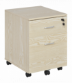 Filing Cabinet Oak 55.6H x 40W x 45Dcm 2-Drawer Locking Office Storage Vinsetto