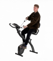 2-In-1 Upright Exercise Bike 8-Level Adjustable with Pulse Sensor Black HOMCOM