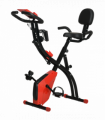 2-In-1 Upright Exercise Bike 8-Level Adjustable with Pulse Sensor Red