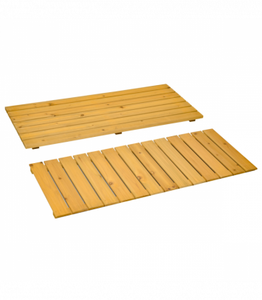 2-Seater Garden Storage Bench for Patio Wood Porch Decor Outdoor Seating