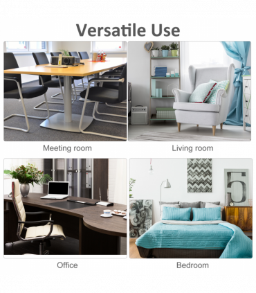 2-Tier Coffee Table Side/End Table Modern Rectangular Design White