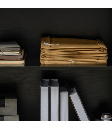 Office Storage Cabinet 2-Tier Locking Black Particle Board 80x80x40cm
