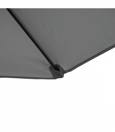 2.5M Garden Cantilever Parasol W/ 360 Rotation and Cross Base, Dark Grey
