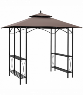 2.5x1.5m BBQ Tent Canopy Patio Outdoor Awning Gazebo Party Sun Shelter