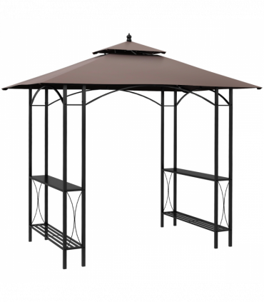 2.5x1.5m BBQ Tent Canopy Patio Outdoor Awning Gazebo Party Sun Shelter