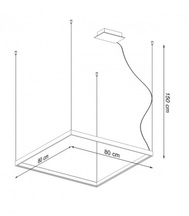 Chandelier aluminum Nelya modern Design LED