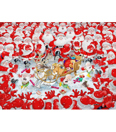 Christmas Scramble by Mike Jupp - 1000 pc. jigsaw puzzle