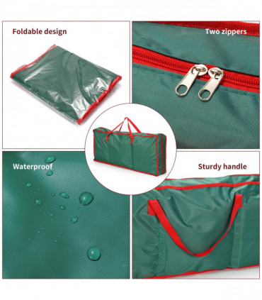 Christmas Xmas Decoration Gift Wrap Fabric Storage Bag [Green,0008941]