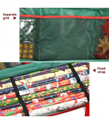 Christmas Xmas Decoration Gift Wrap Fabric Storage Bag [Green,0008941]