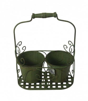 GREEN 2 POT PLANTER